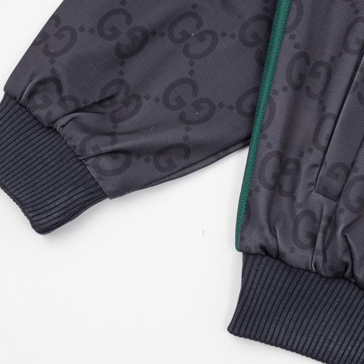 Gucci Jumbo GG Zip Jacket With Web - FashionPlug