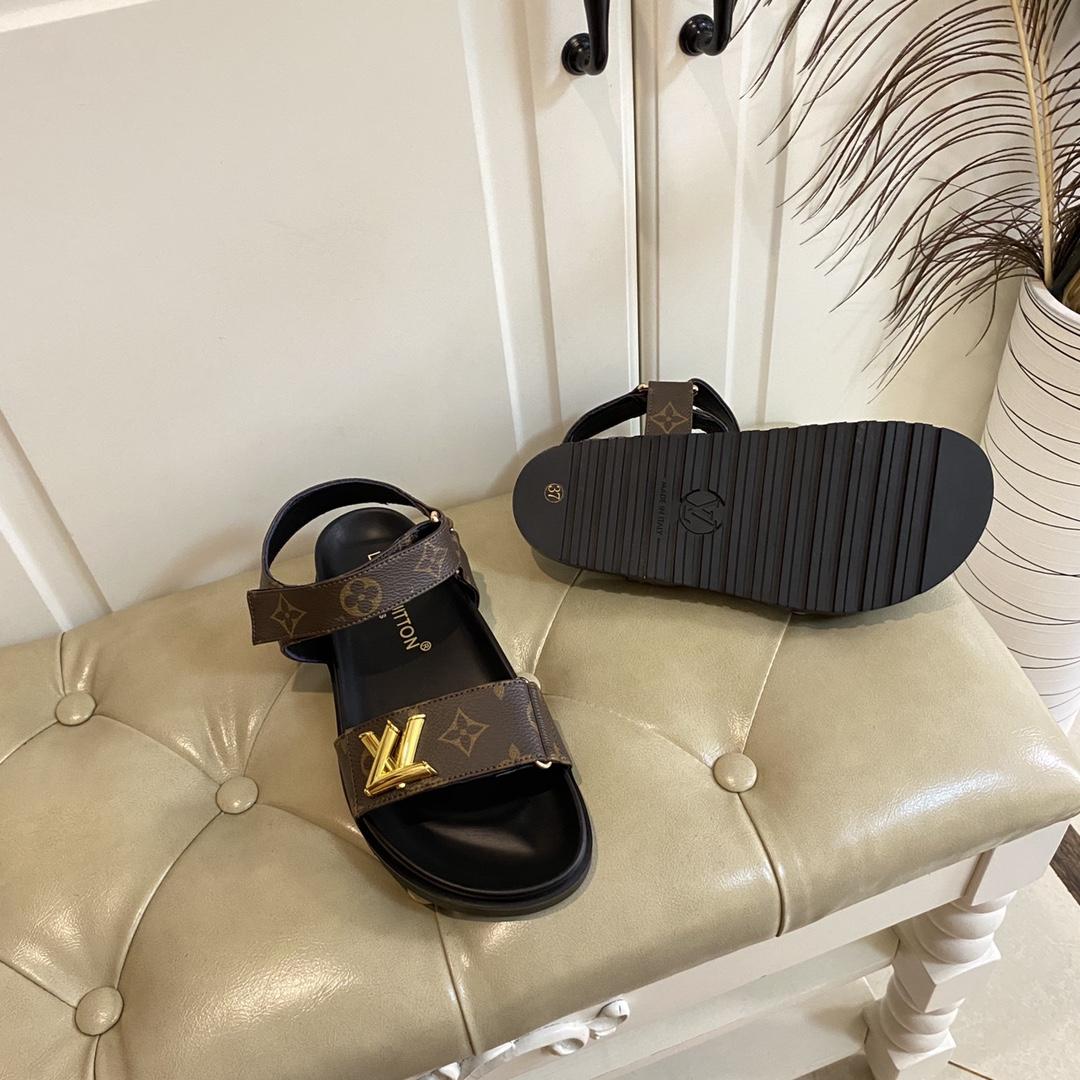 Louis Vuitton Monogram Comfort Flat Sandal    - FashionPlug
