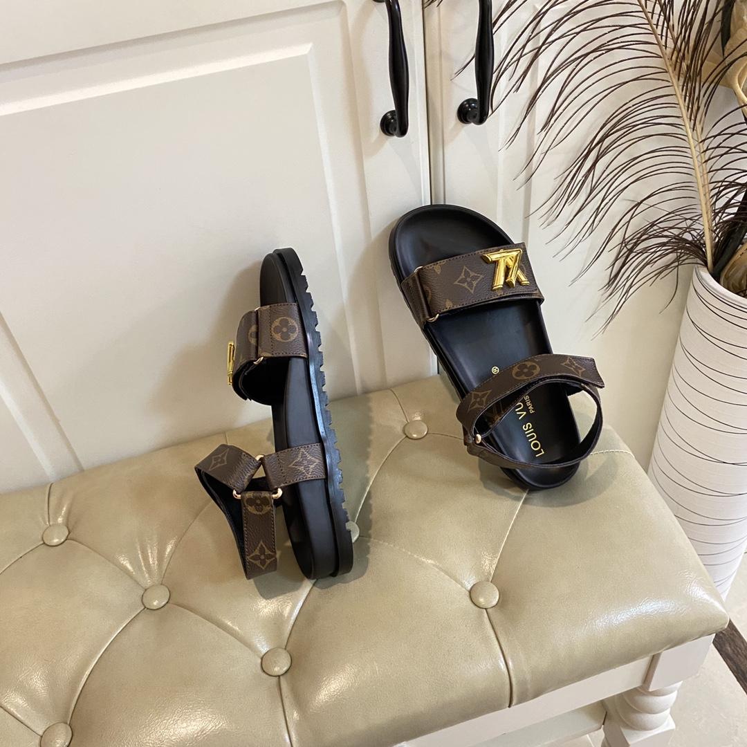 Louis Vuitton Monogram Comfort Flat Sandal    - FashionPlug