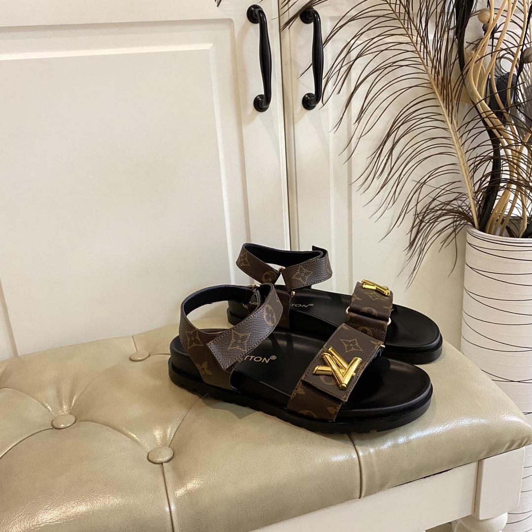 Louis Vuitton Monogram Comfort Flat Sandal    - FashionPlug