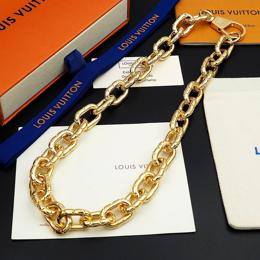 Louis Vuitto LV Crown Necklace   M01280 - FashionPlug