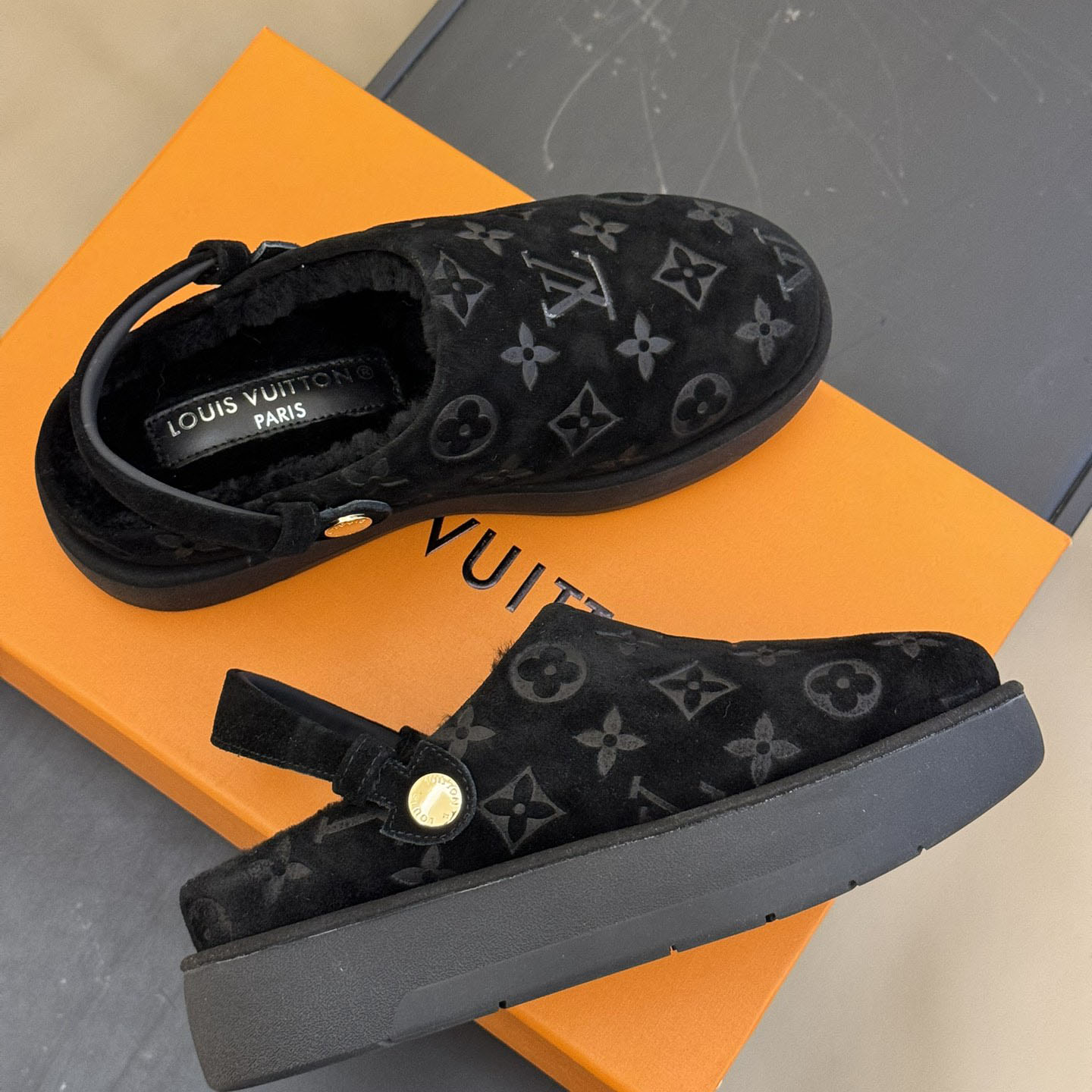 Louis Vuitton Aspen Platform Clog - FashionPlug
