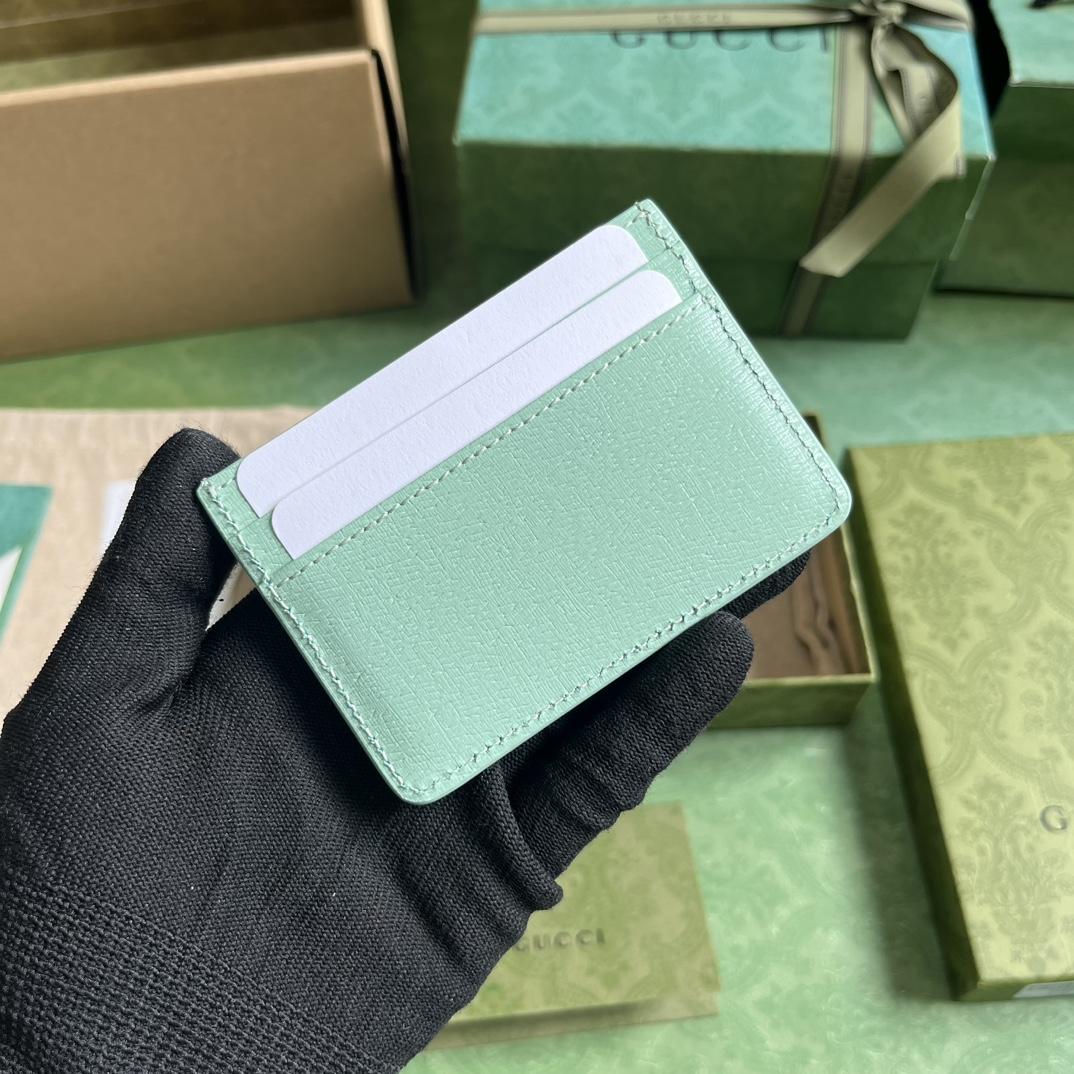 Gucci Card Case With Gucci Script - FashionPlug