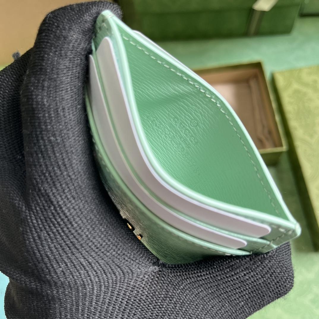 Gucci Card Case With Gucci Script - FashionPlug
