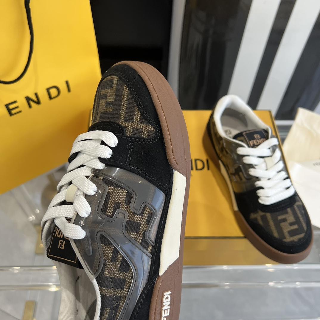 Fendi Fendi Match Lace-up Sneakers - FashionPlug