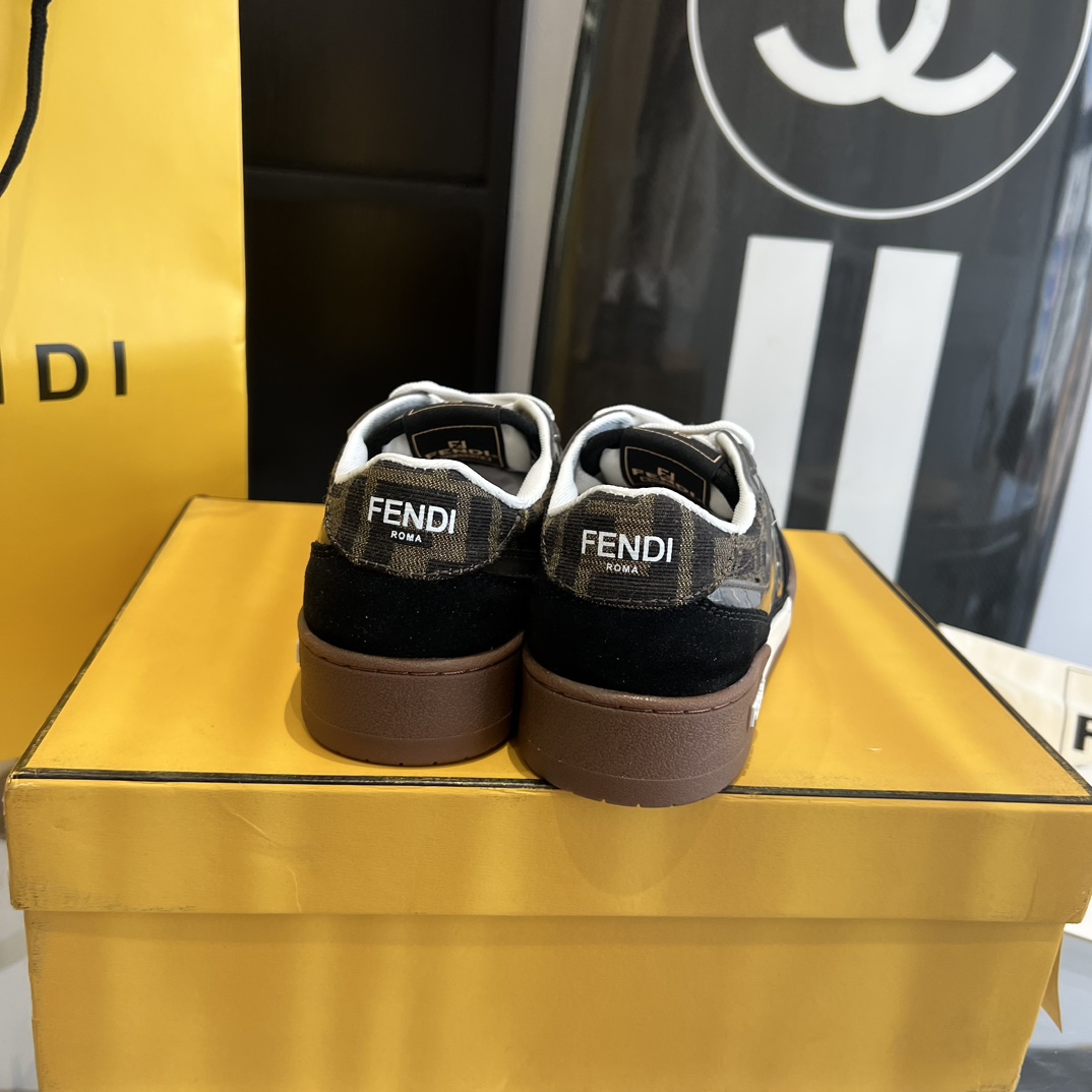 Fendi Fendi Match Lace-up Sneakers - FashionPlug