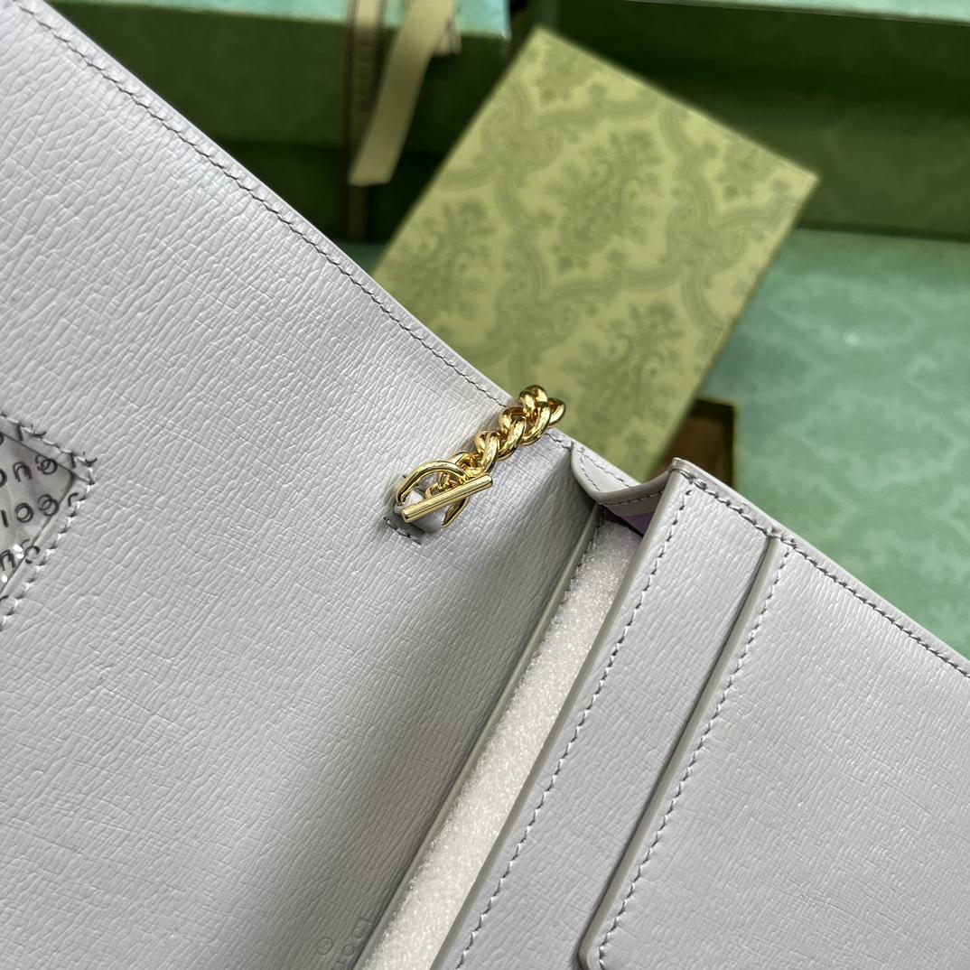 Gucci Chain Wallet With Gucci Script (12.5x 20x 4cm) - FashionPlug