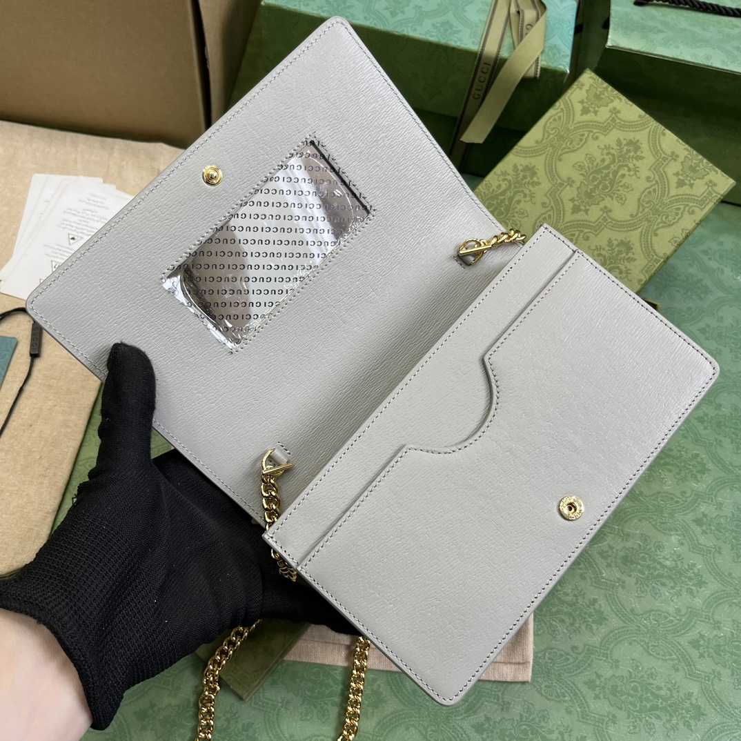 Gucci Chain Wallet With Gucci Script (12.5x 20x 4cm) - FashionPlug