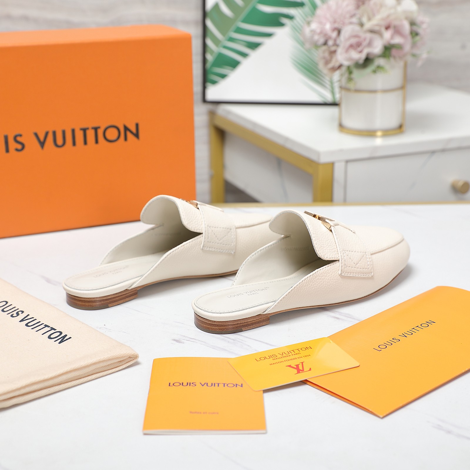 Louis Vuitton LV Capri Open Back Loafer - FashionPlug