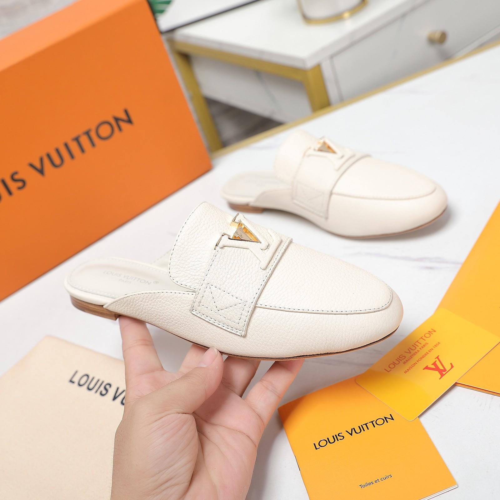 Louis Vuitton LV Capri Open Back Loafer - FashionPlug