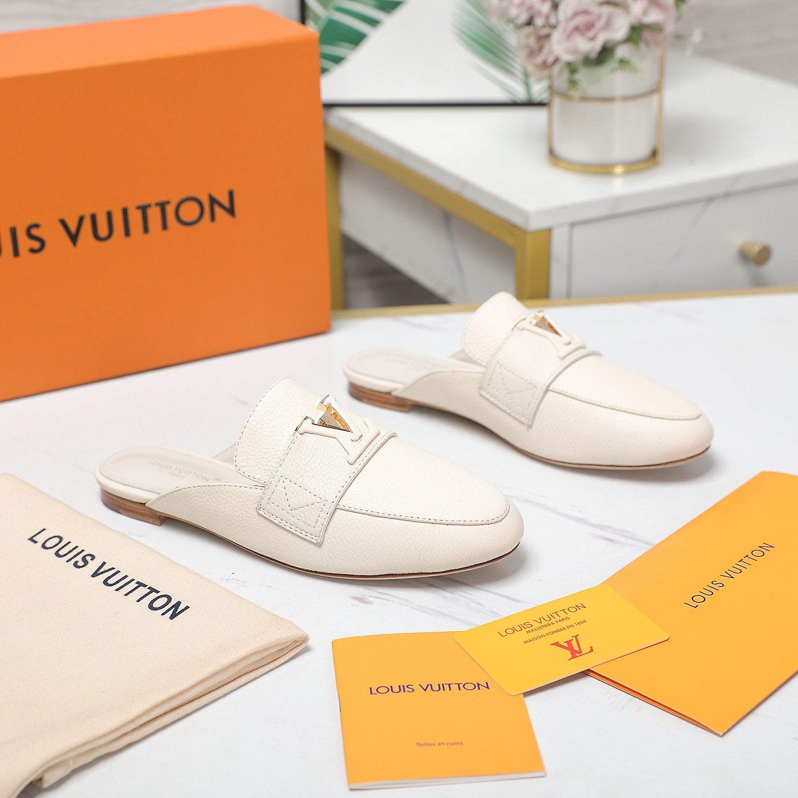 Louis Vuitton LV Capri Open Back Loafer - FashionPlug