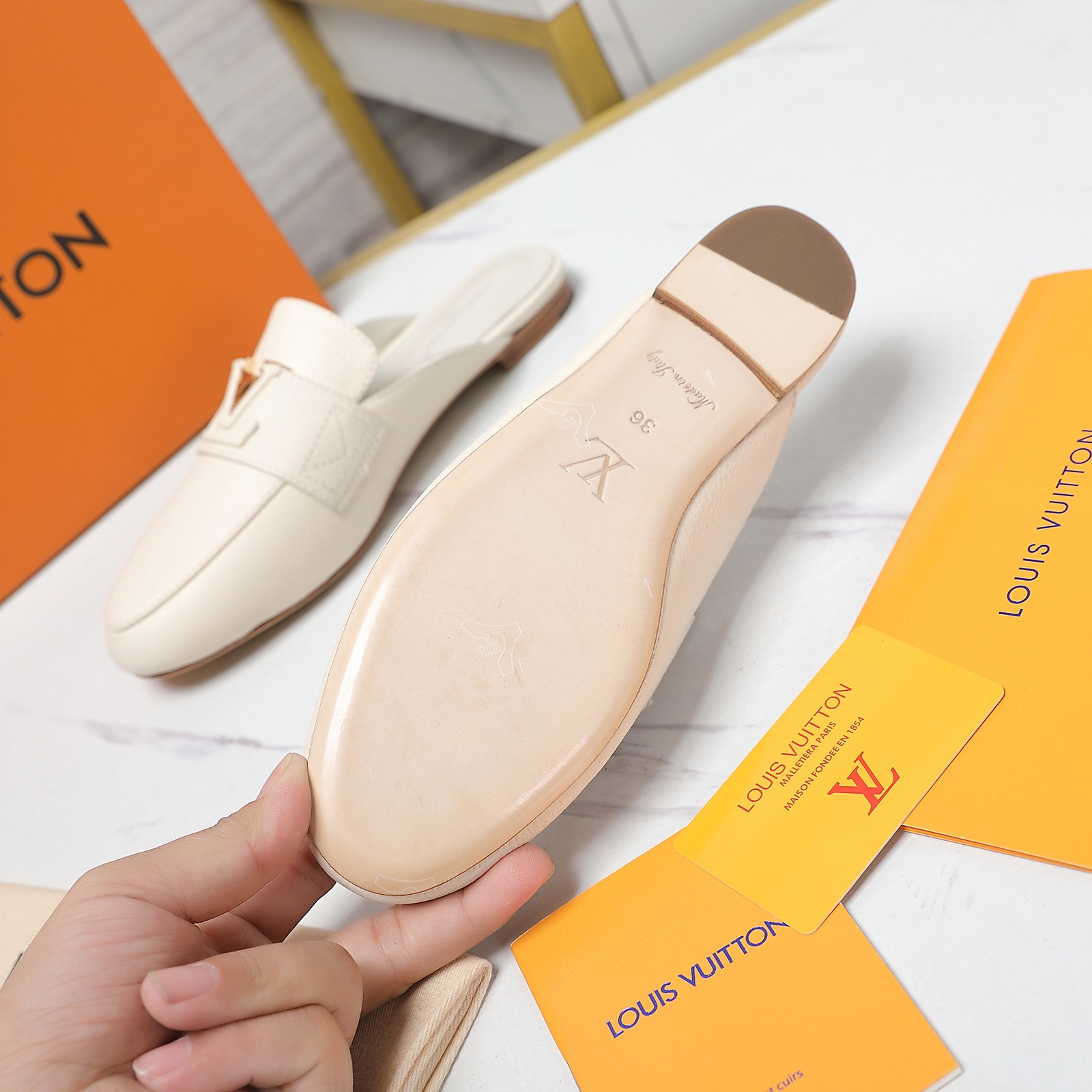 Louis Vuitton LV Capri Open Back Loafer - FashionPlug