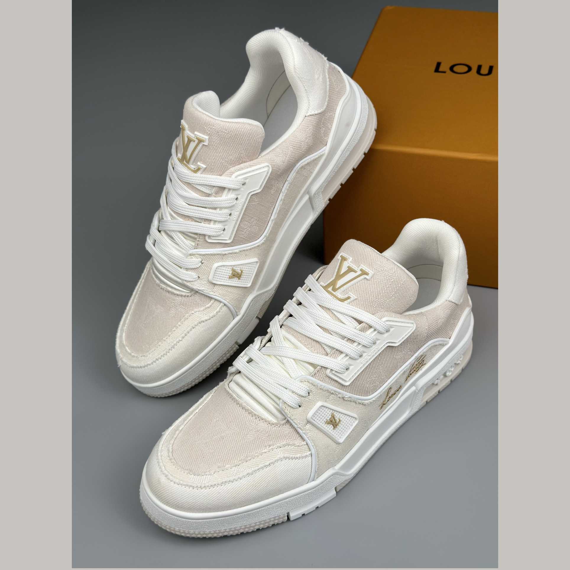 Louis Vuitton lv Trainer Sneaker (Upon UK Size) - FashionPlug