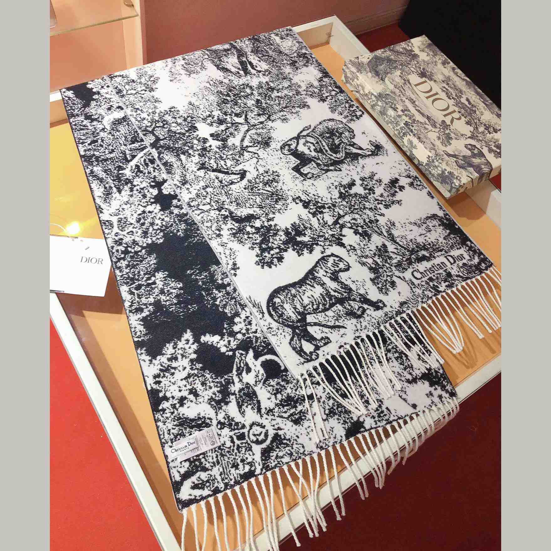Dior Toile De Jouy Sauvage Scarf  - FashionPlug