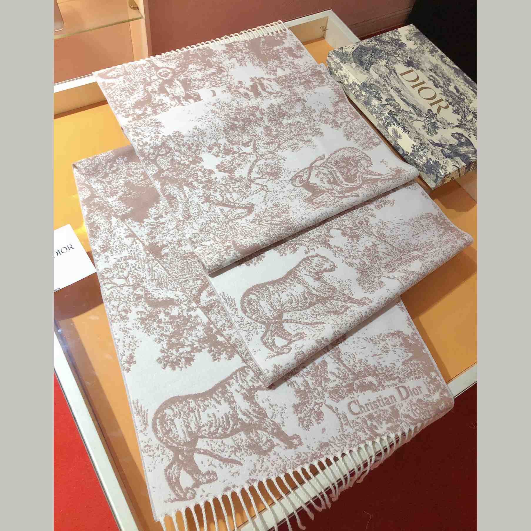Dior Toile De Jouy Sauvage Scarf  - FashionPlug