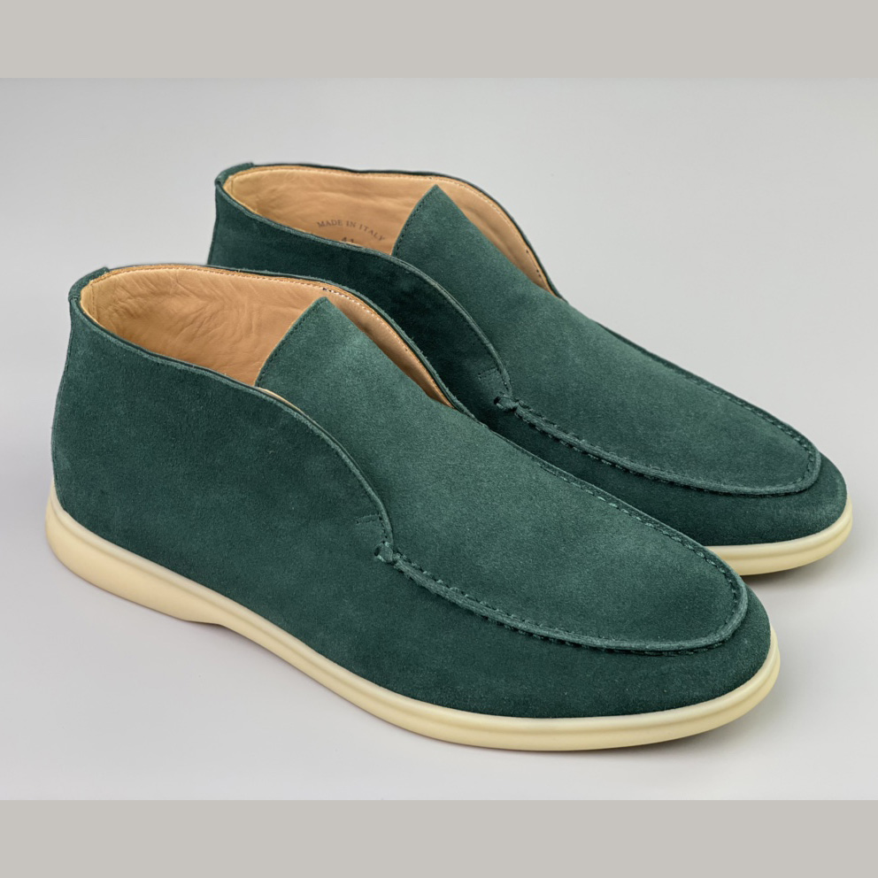 Loro Piana White Sole Summer Walk Loafers - FashionPlug