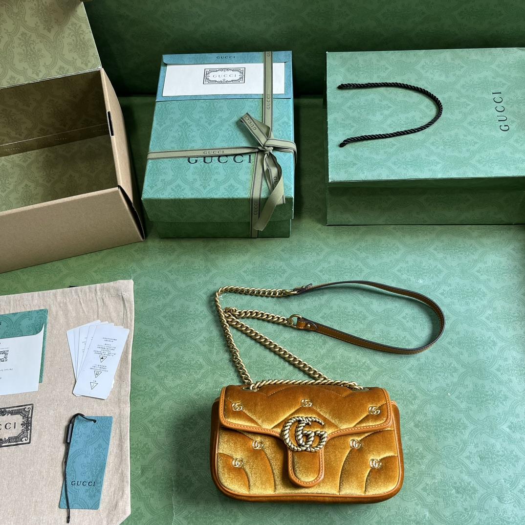 Gucci GG Marmont Mini Shoulder Bag - FashionPlug