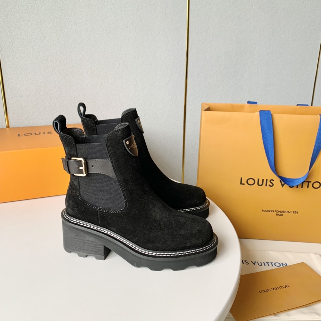 Louis Vuitton LV Beaubourg Ankle Boot - FashionPlug