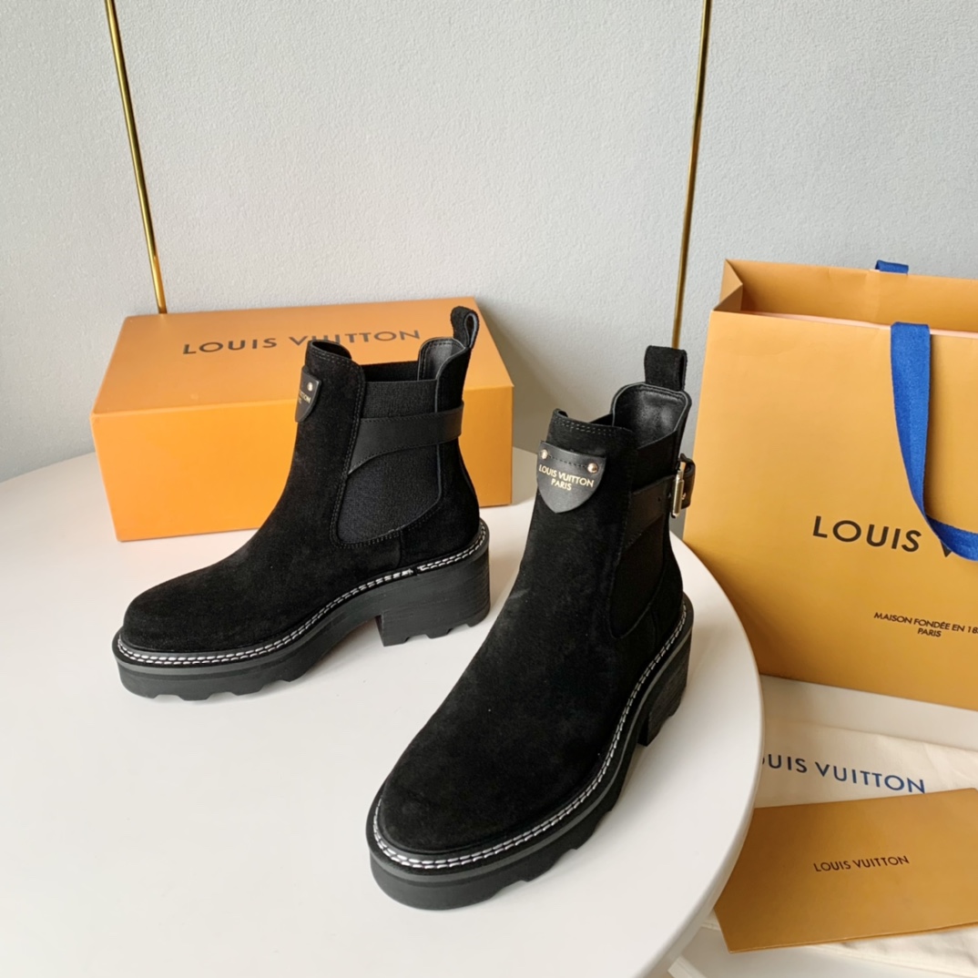 Louis Vuitton LV Beaubourg Ankle Boot - FashionPlug