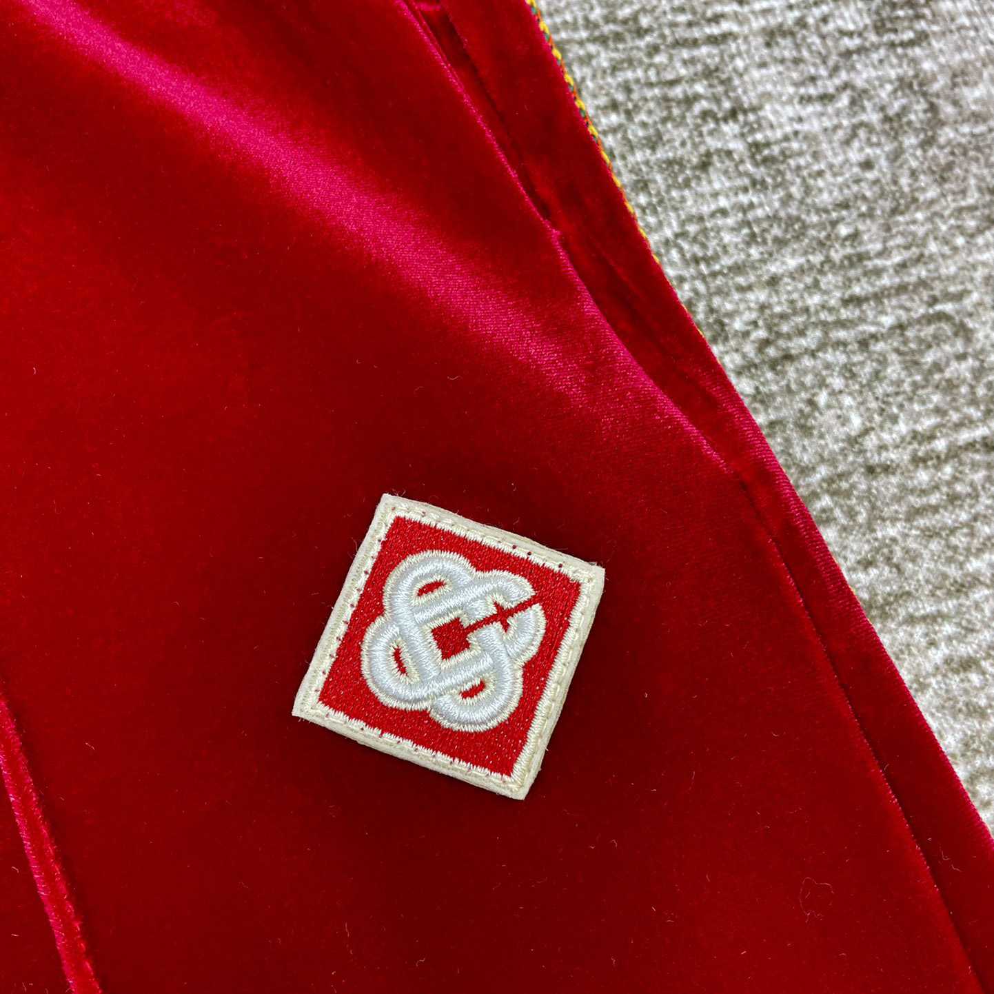 Casablanca Laurel Velour Tracksuit Bottoms - FashionPlug