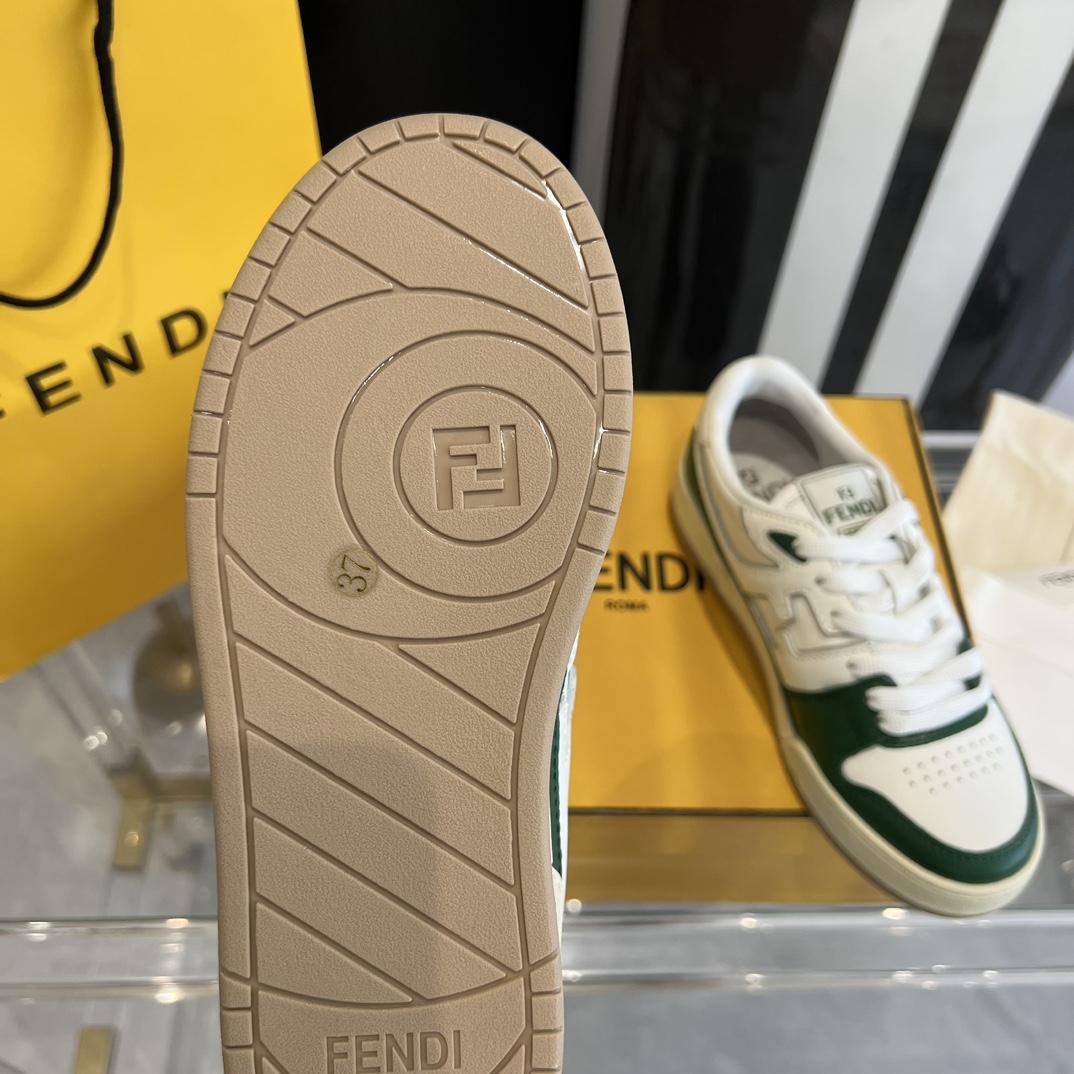 Fendi Fendi Match White Leather Low-tops Sneakers - FashionPlug