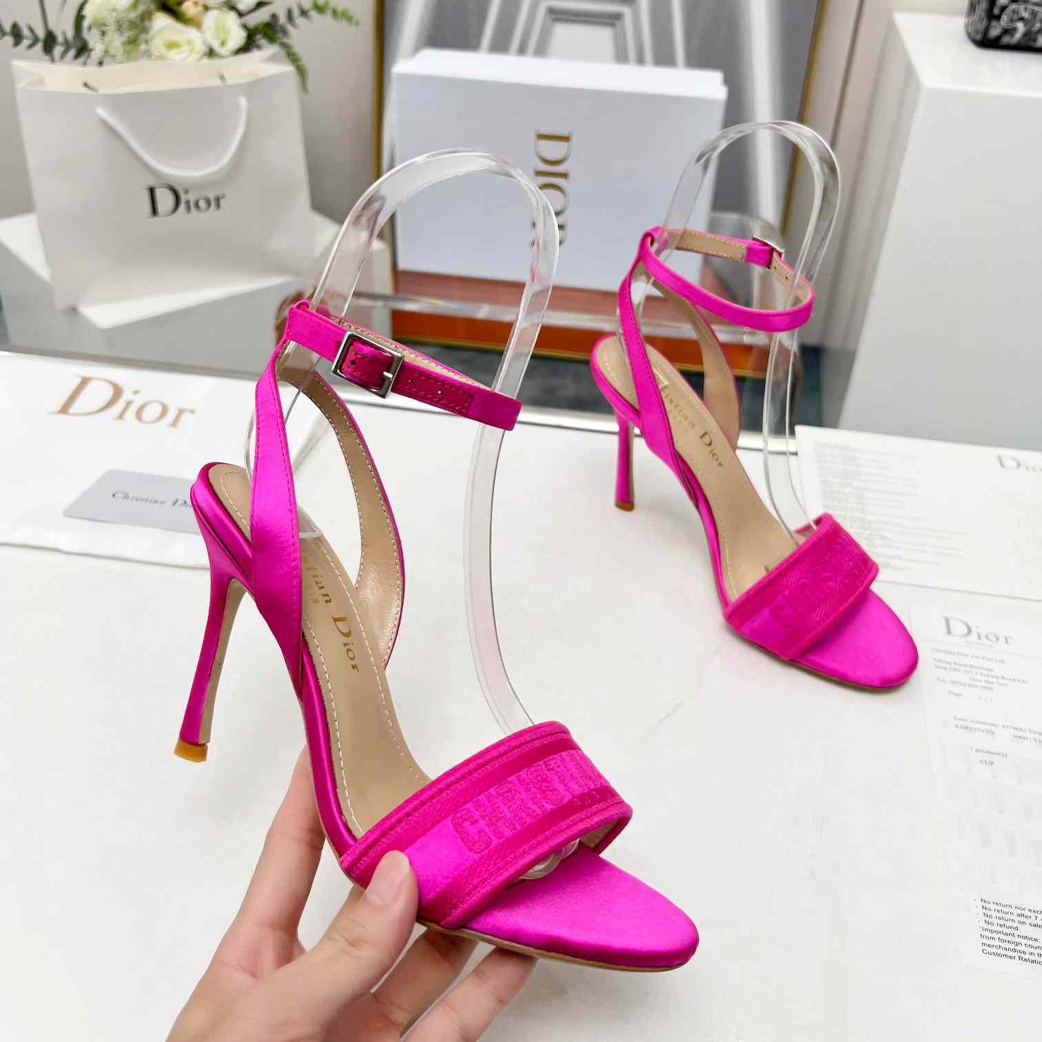 Dior Dway Heeled Sandal  - FashionPlug