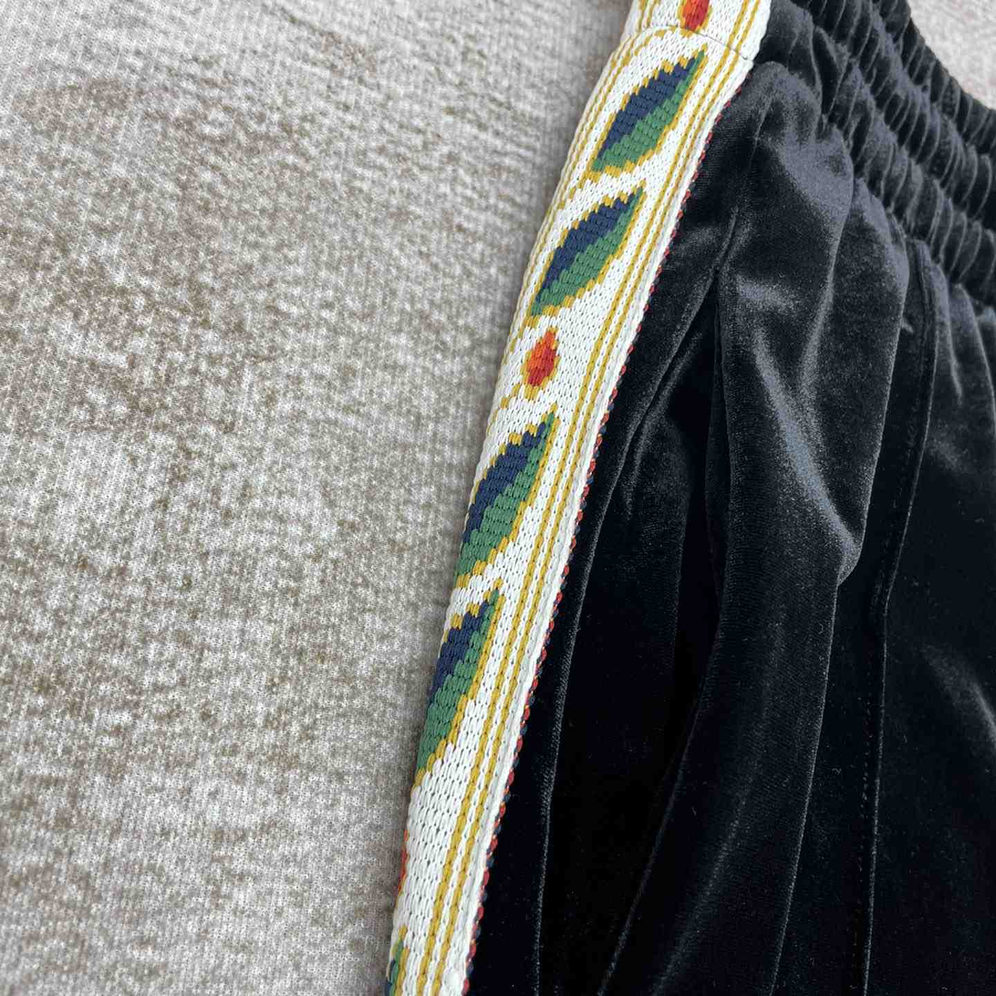 Casablanca Laurel Velour Tracksuit Bottoms - FashionPlug