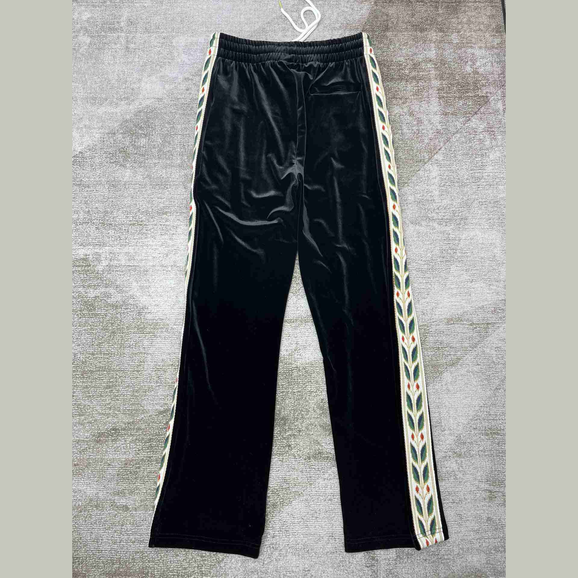 Casablanca Laurel Velour Tracksuit Bottoms - FashionPlug