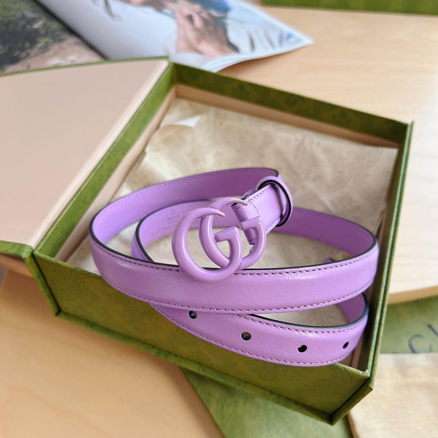 Gucci GG Marmont Reversible Thin Belt - FashionPlug