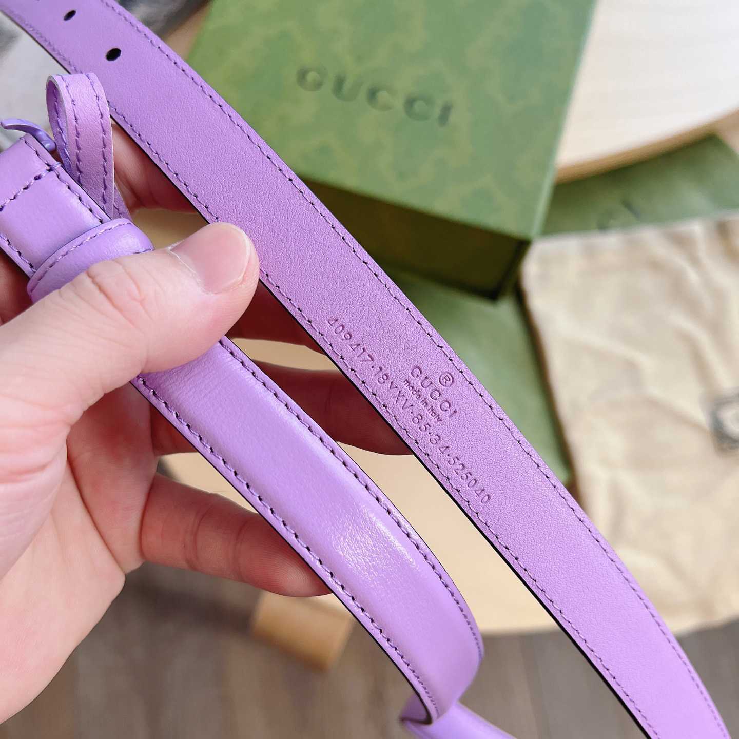 Gucci GG Marmont Reversible Thin Belt - FashionPlug