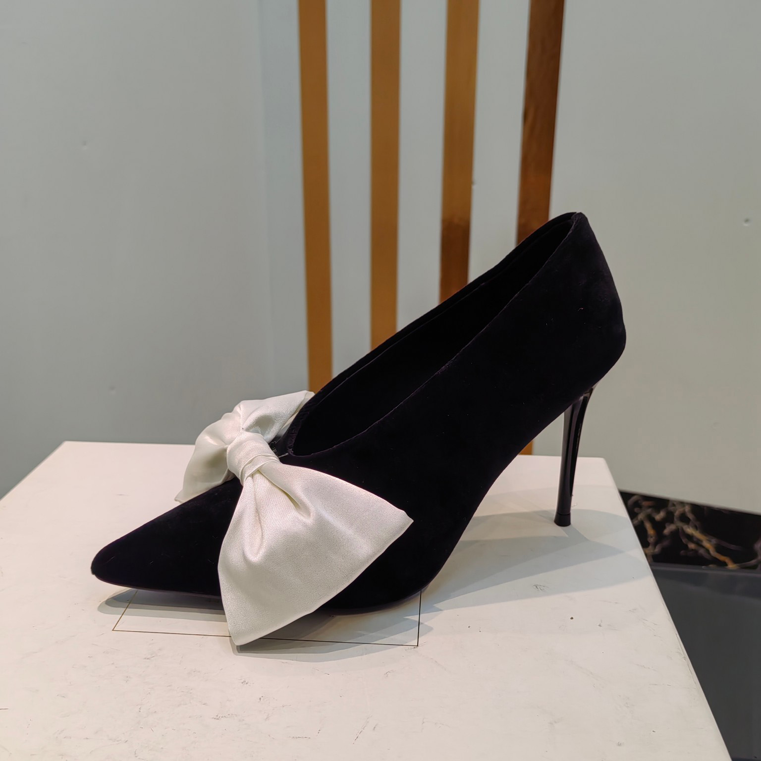Balmain Velvet Clara Stilettos - FashionPlug
