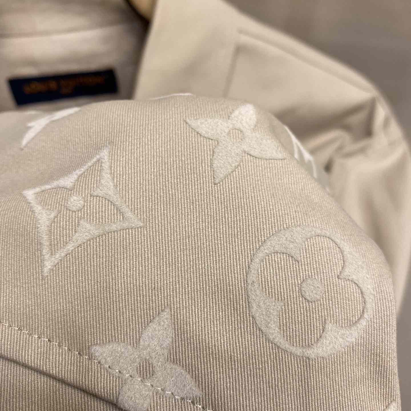 Louis Vuitton Flocked Casual Cotton Overshirt - FashionPlug