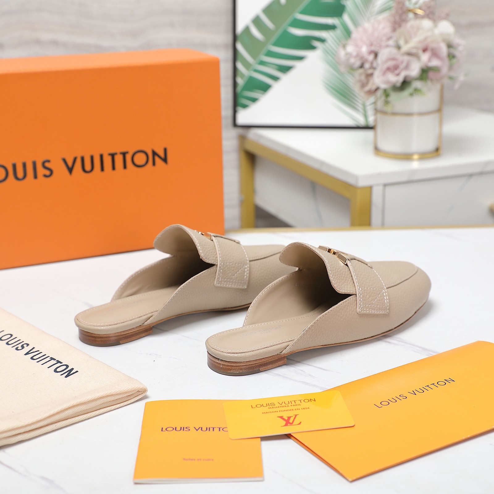 Louis Vuitton LV Capri Open Back Loafer - FashionPlug
