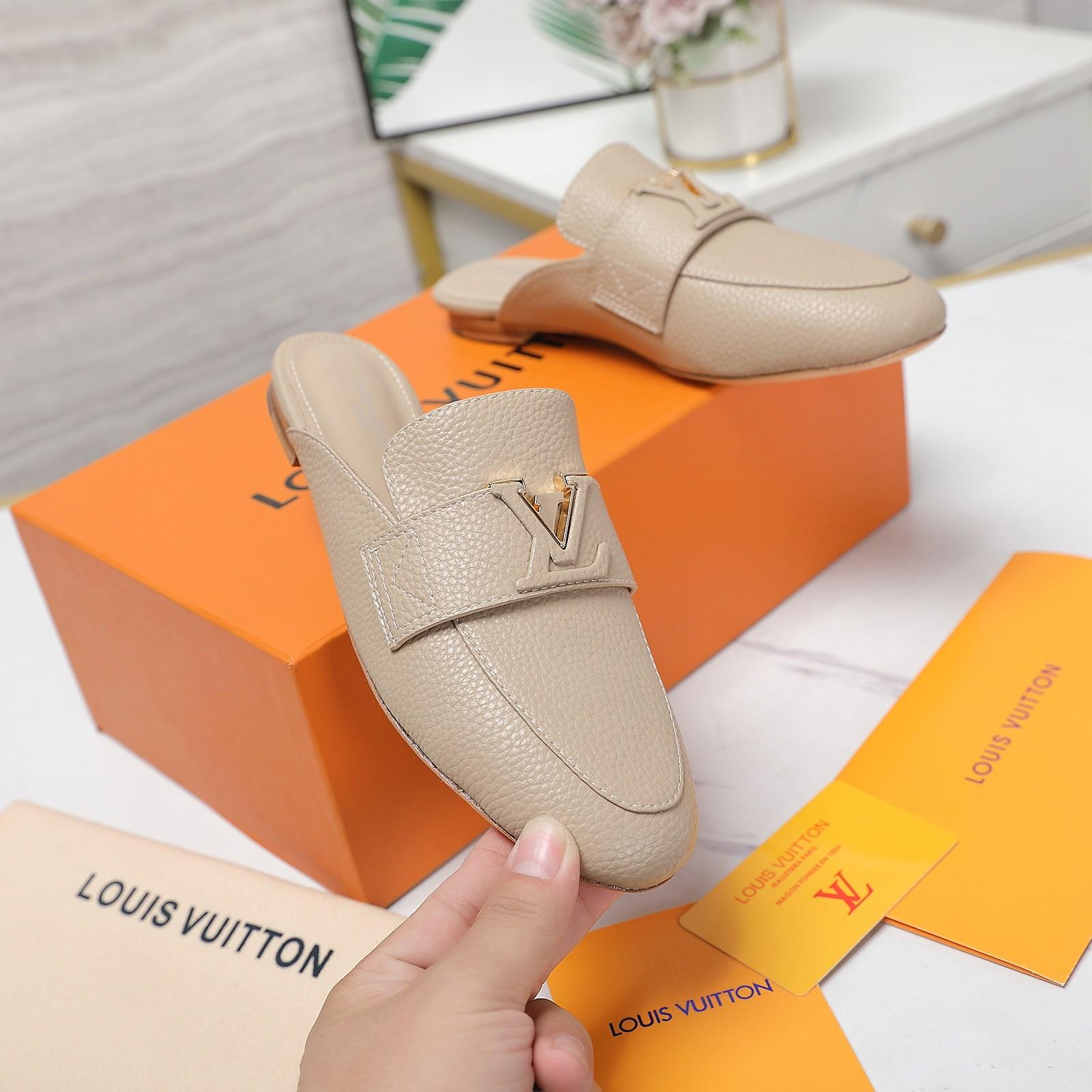 Louis Vuitton LV Capri Open Back Loafer - FashionPlug