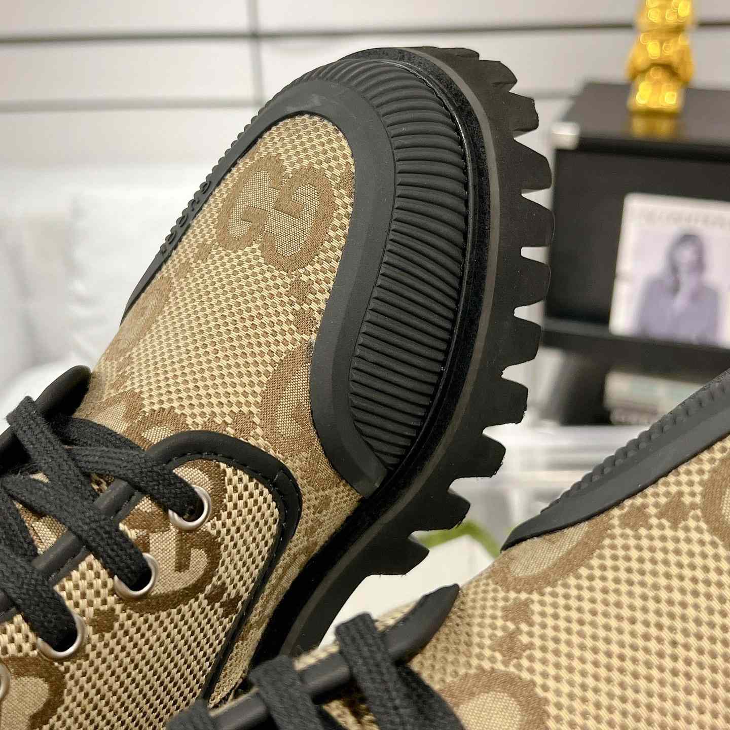 Gucci Original GG Canvas Boots  - FashionPlug