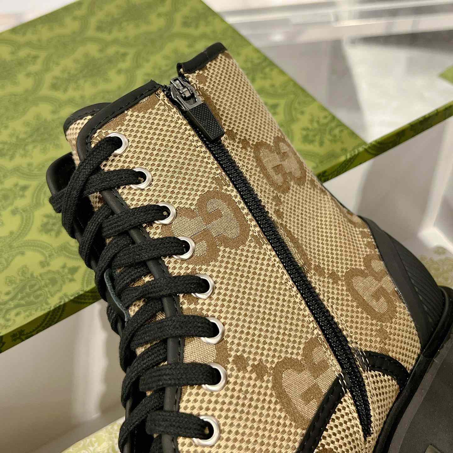 Gucci Original GG Canvas Boots  - FashionPlug