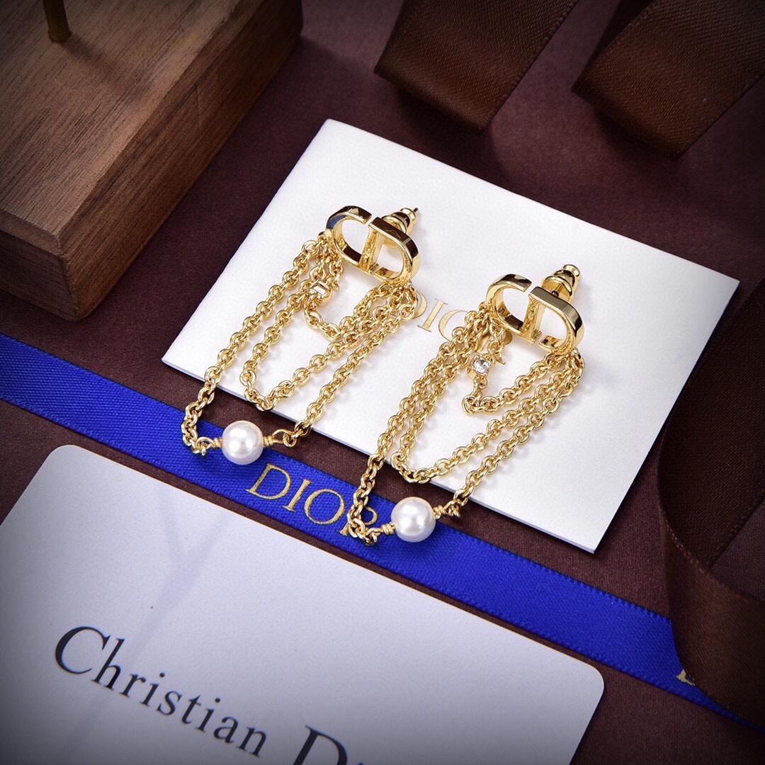 Dior Petit CD Earrings  - FashionPlug