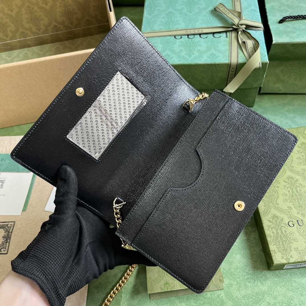 Gucci Chain Wallet With Gucci Script (12.5x 20x 4cm) - FashionPlug