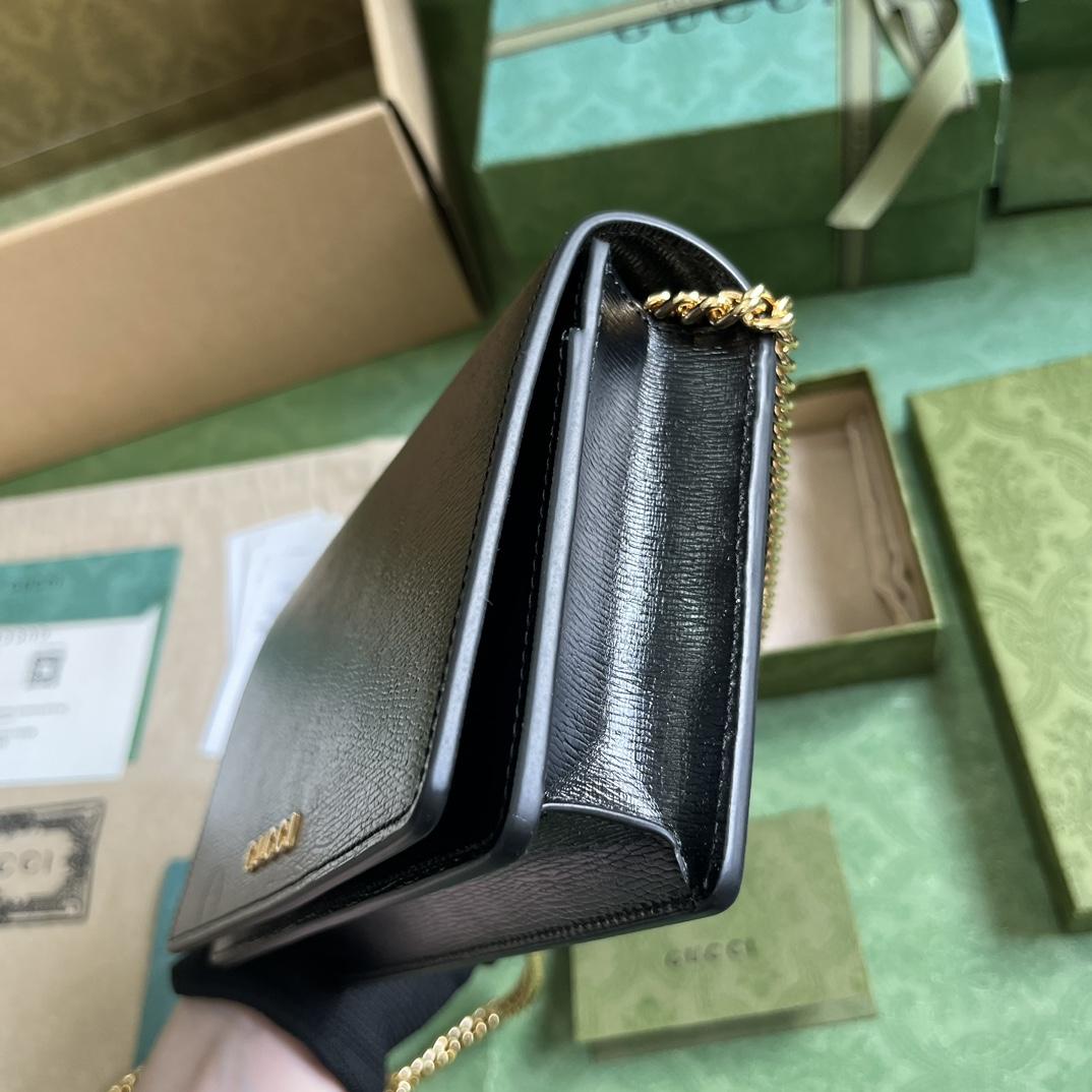 Gucci Chain Wallet With Gucci Script (12.5x 20x 4cm) - FashionPlug