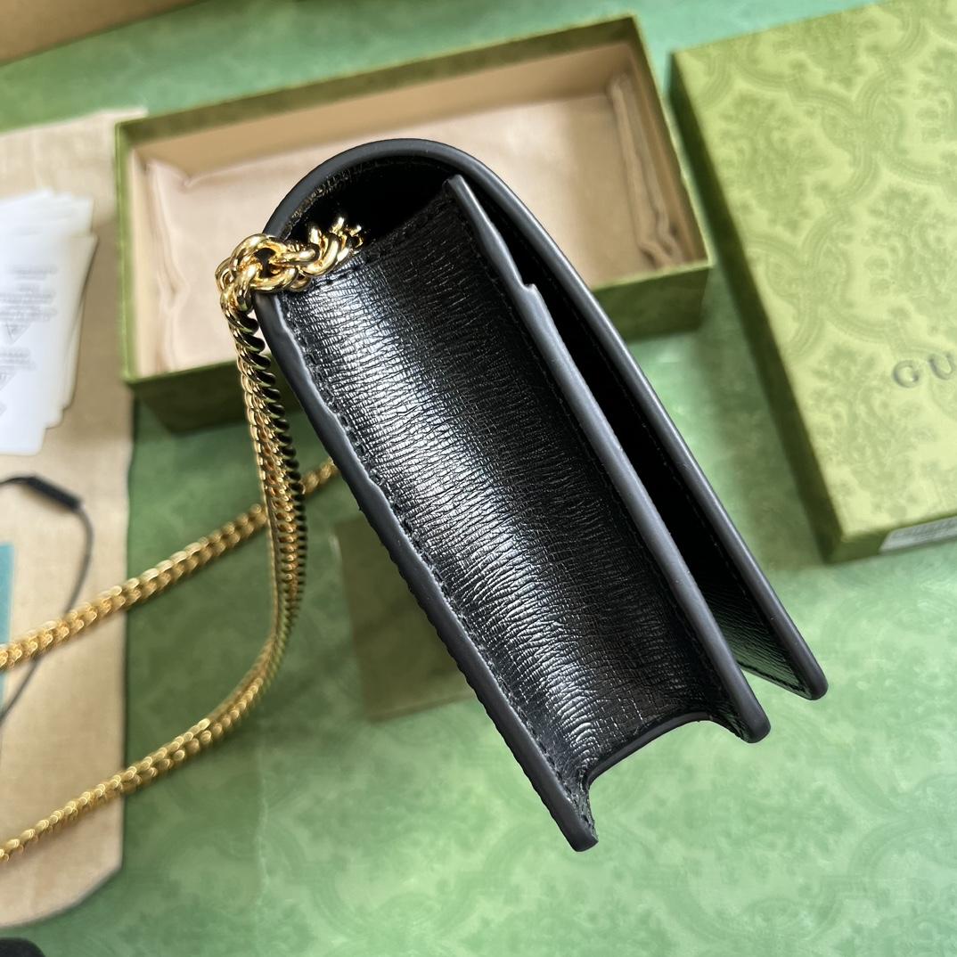 Gucci Chain Wallet With Gucci Script (12.5x 20x 4cm) - FashionPlug