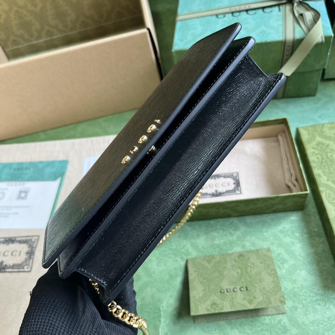 Gucci Chain Wallet With Gucci Script (12.5x 20x 4cm) - FashionPlug