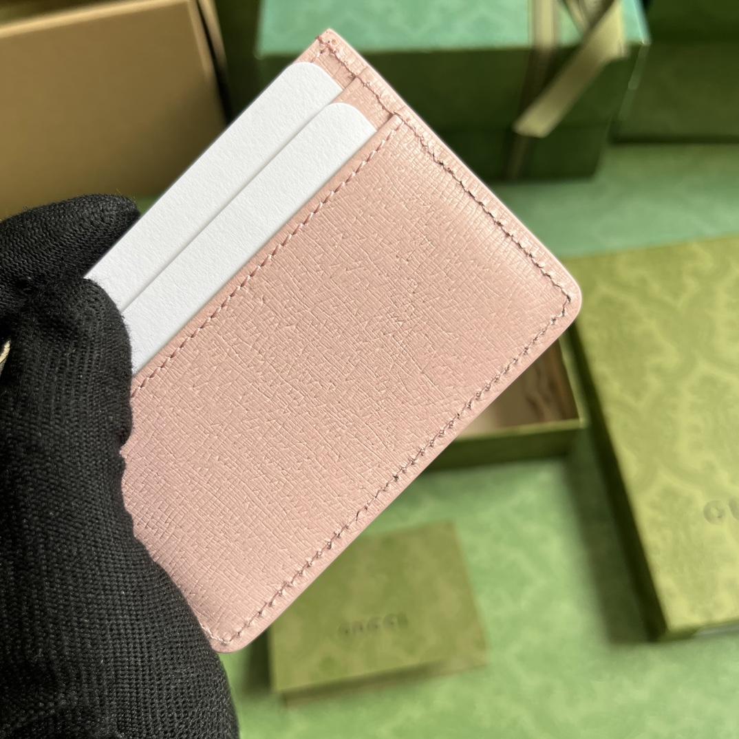 Gucci Card Case With Gucci Script - FashionPlug