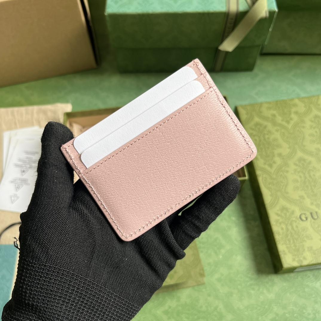 Gucci Card Case With Gucci Script - FashionPlug
