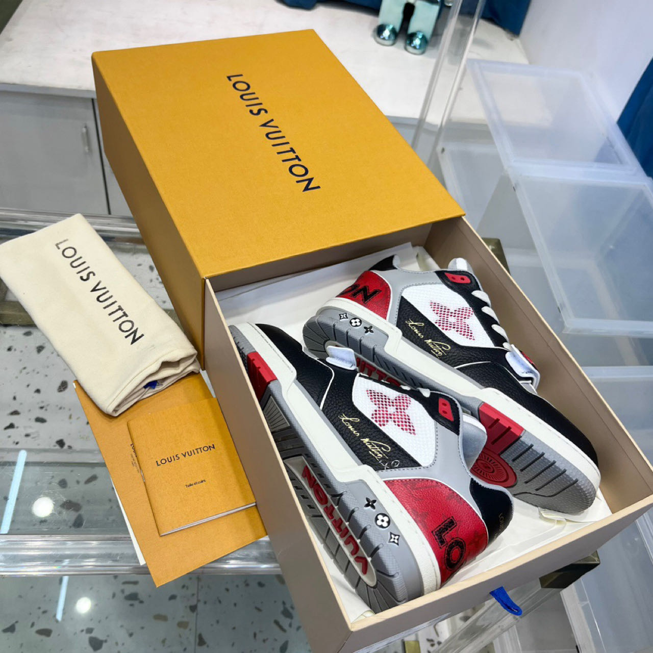 Louis Vuitton LV Trainer Sneaker - FashionPlug