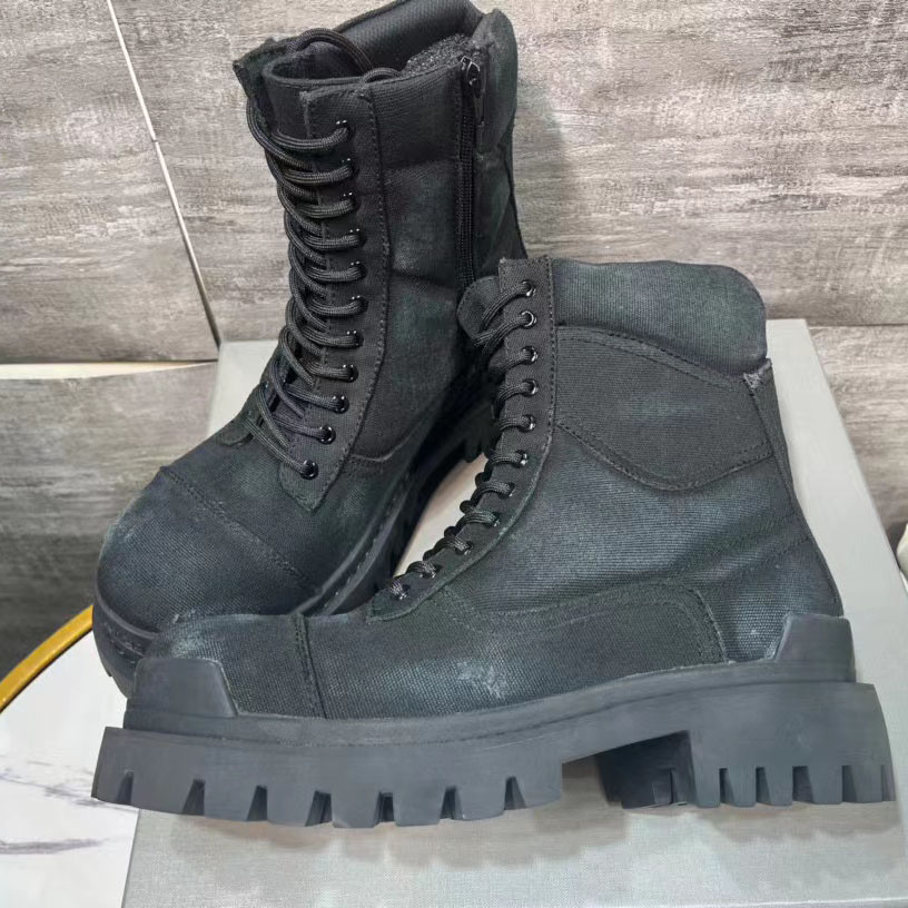 Balenciaga Men's Combat Strike 20mm Boot - FashionPlug