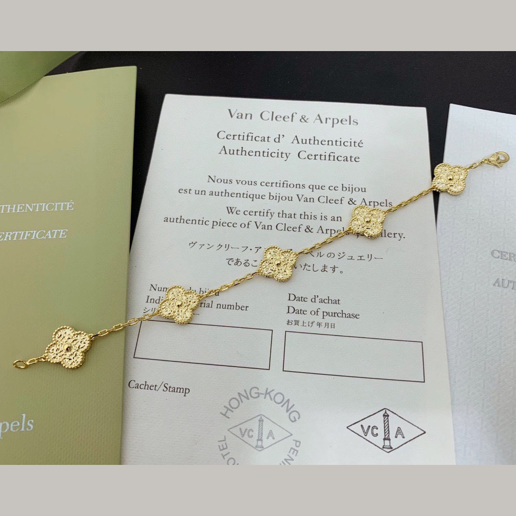 Van Cleef & Arpels Vintage Alhambra Bracelet - FashionPlug