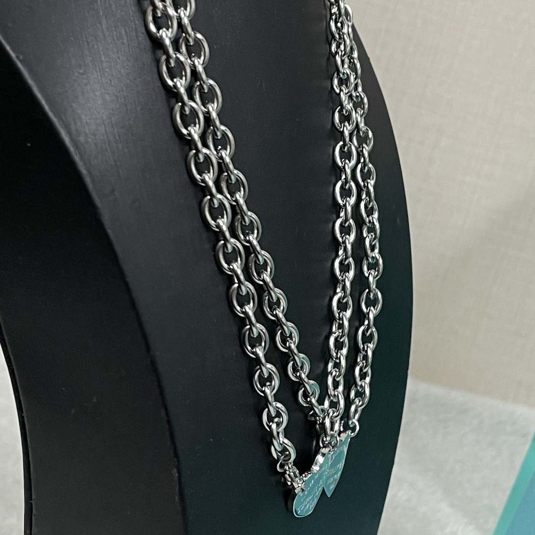 Tiffany&CO Full Heart Toggle Pendant - FashionPlug