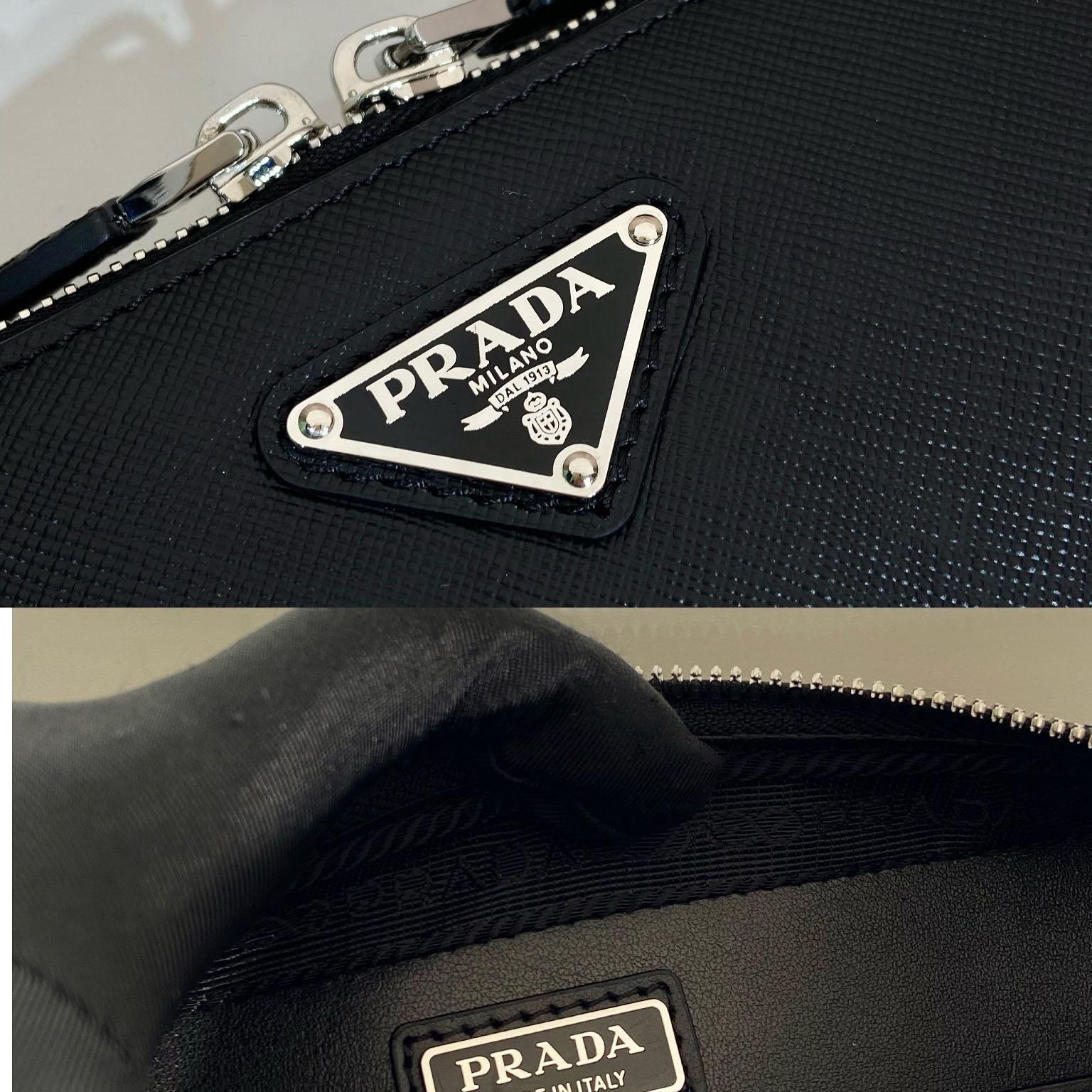 Prada Brique Saffiano Leather Bag - FashionPlug