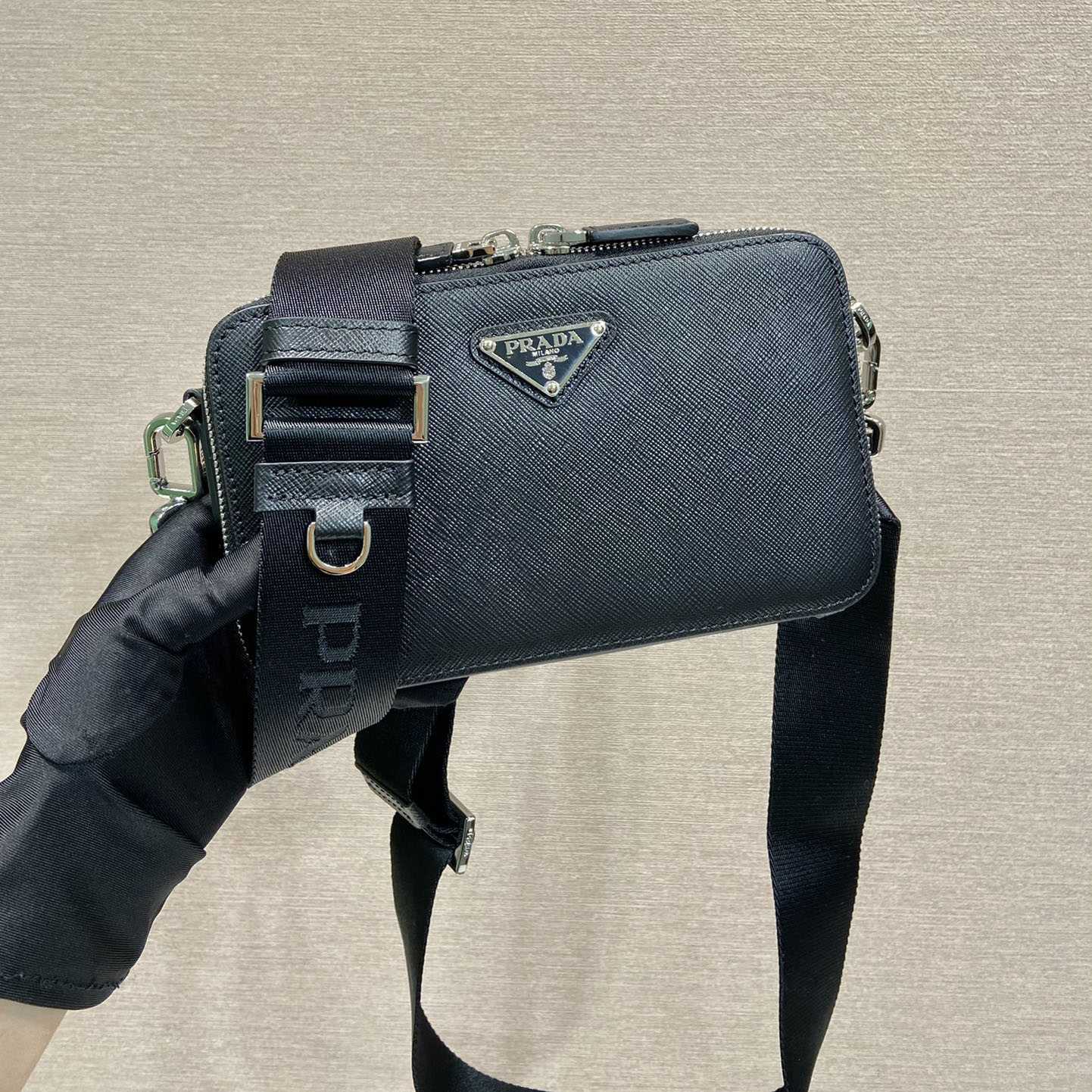 Prada Brique Saffiano Leather Bag - FashionPlug