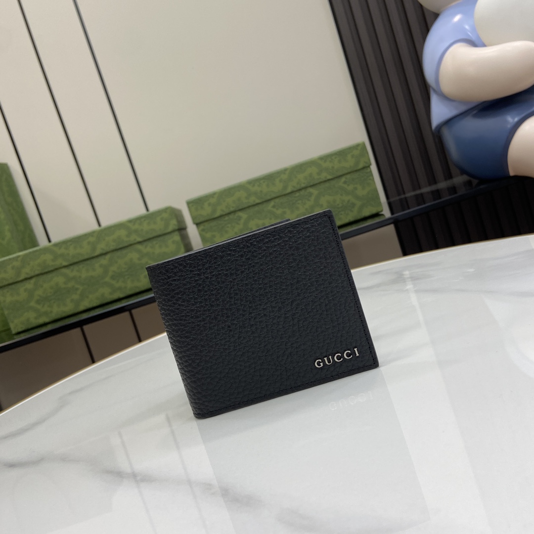 Gucci Bi-fold Wallet With Gucci Logo - FashionPlug